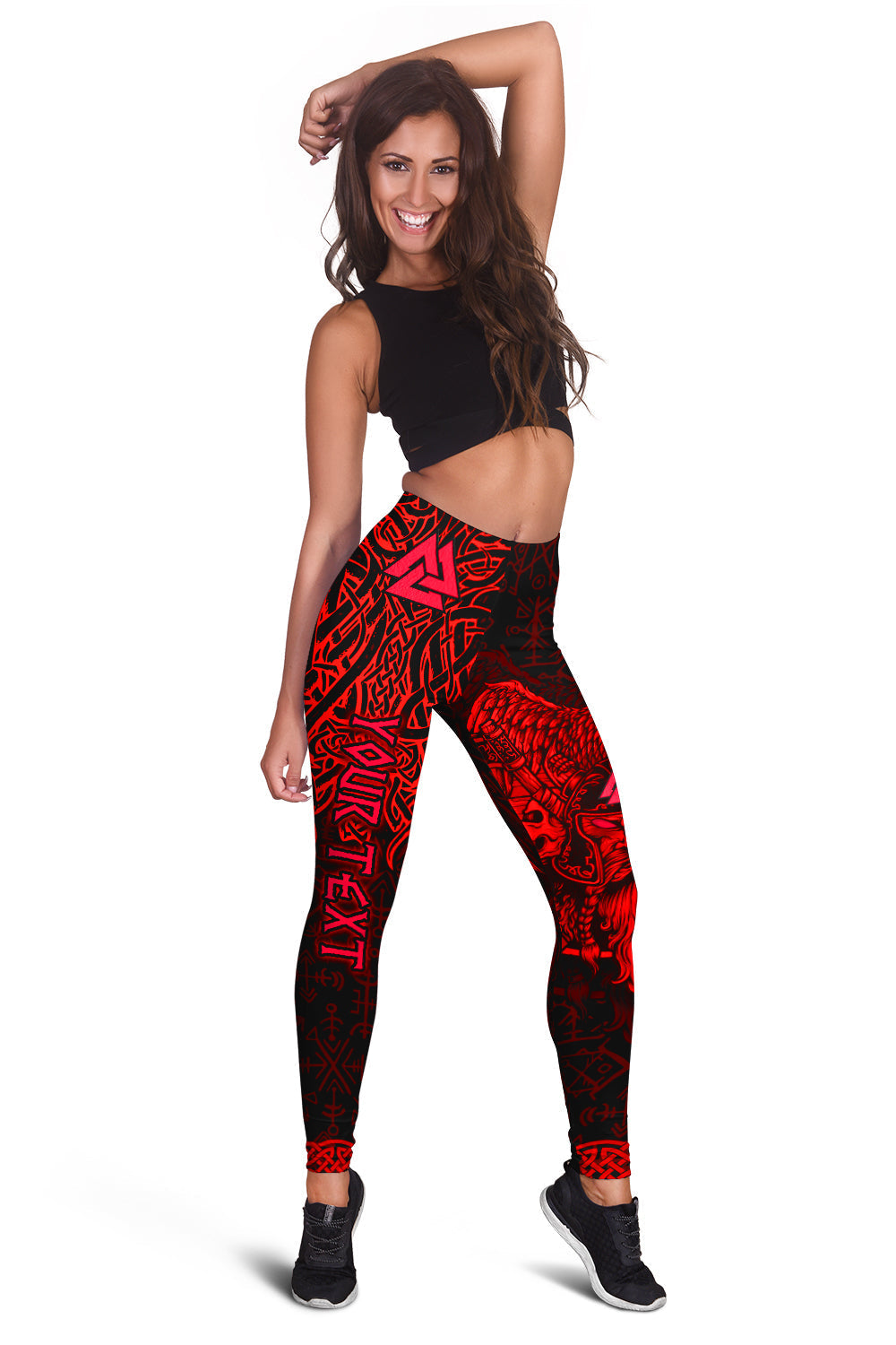 custom-viking-odin-leggings-celtic-knot-viking-head-with-axes-magical-runes-signs-red-color