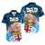 Fiji Matching Couple Outfit Dads Day Couples Long Dress and Hawaiian Shirt Dad Au Lomani Iko - Polynesian Flowers Tribal LT9 LT9 - Wonder Print Shop