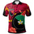 Papua New Guinea Polo Shirt Enga Flag of PNG with Hibicus and Polynesian Culture Polo Shirt - Wonder Print Shop