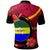 Papua New Guinea Polo Shirt Morobe Flag of PNG with Hibicus and Polynesian Culture Polo Shirt - Wonder Print Shop