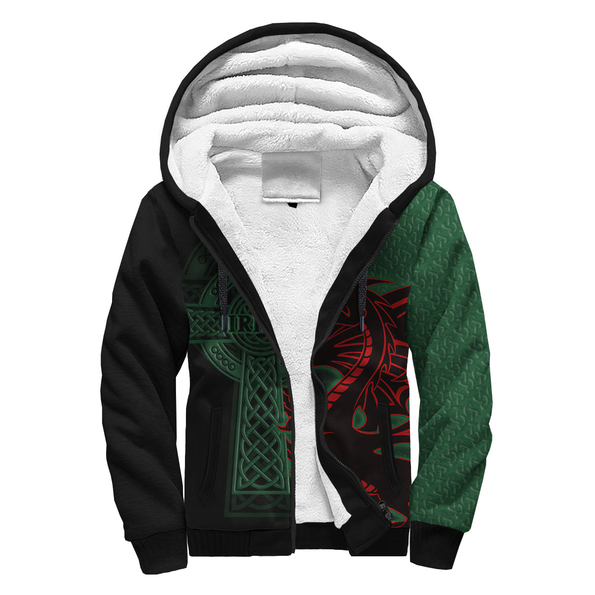 custom-ireland-sherpa-hoodie-the-shamrock-celtic-cross-mix-dragon