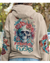 Skull Flowers Hoodie Fresh Out Of F Watercolor - Wonder Print Shop