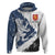 (Suomi) Finland Lion On Top Zipper Hoodie - Wonder Print Shop