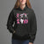 Halloween Breast Cancer Hoodie Dabbing Skeleton Zombie Pink Ribbon Breast Cancer Awareness - Wonder Print Shop