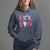 Halloween Breast Cancer Hoodie Dabbing Skeleton Zombie Pink Ribbon Breast Cancer Awareness - Wonder Print Shop