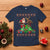 Christmas Sport T Shirt Santa Reindeer Play American Football - Wonder Print Shop