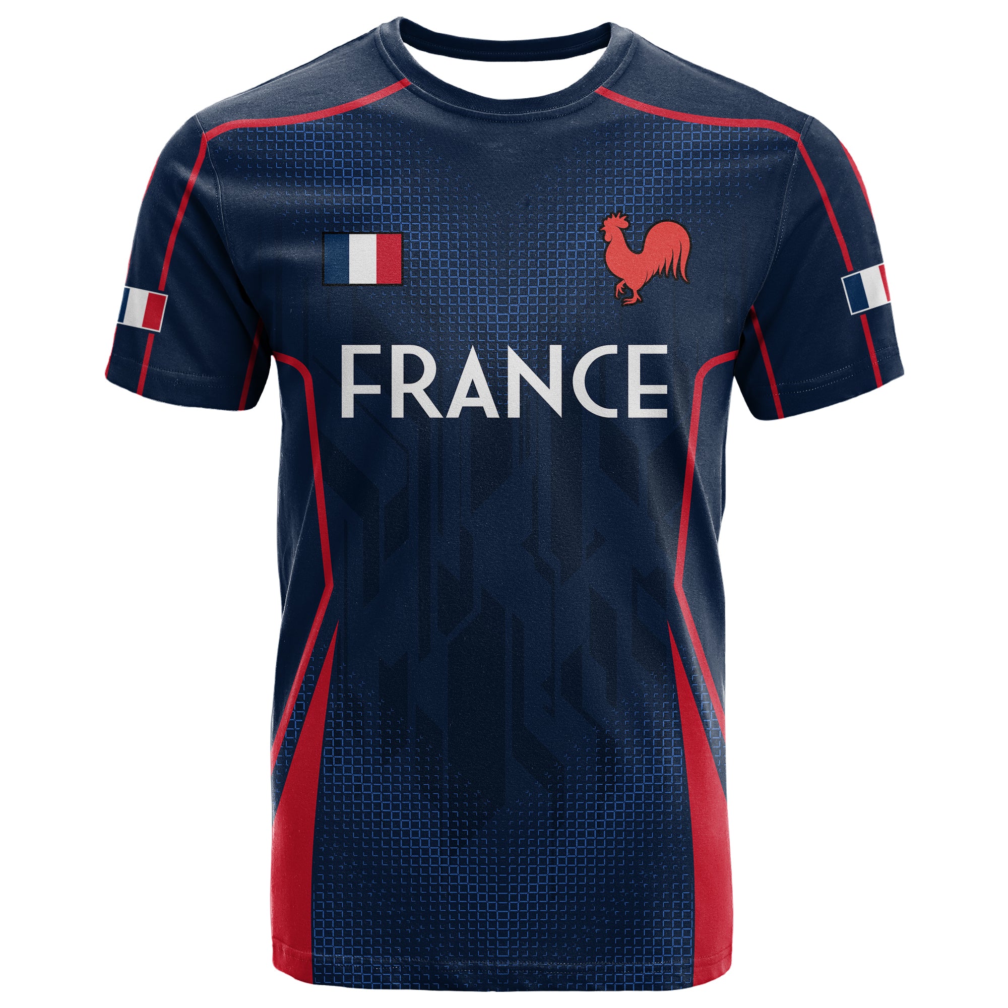 France Rugby T Shirt Allez Les Bleus Go World Cup 2023 LT9