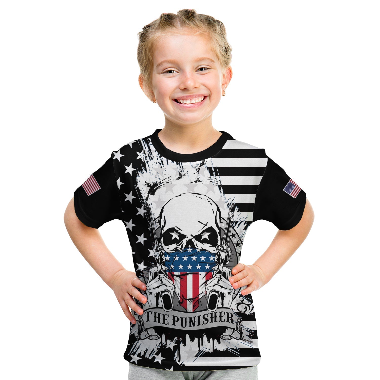 america-t-shirt-kid-american-flag-punisher-skull-grunge-style-1