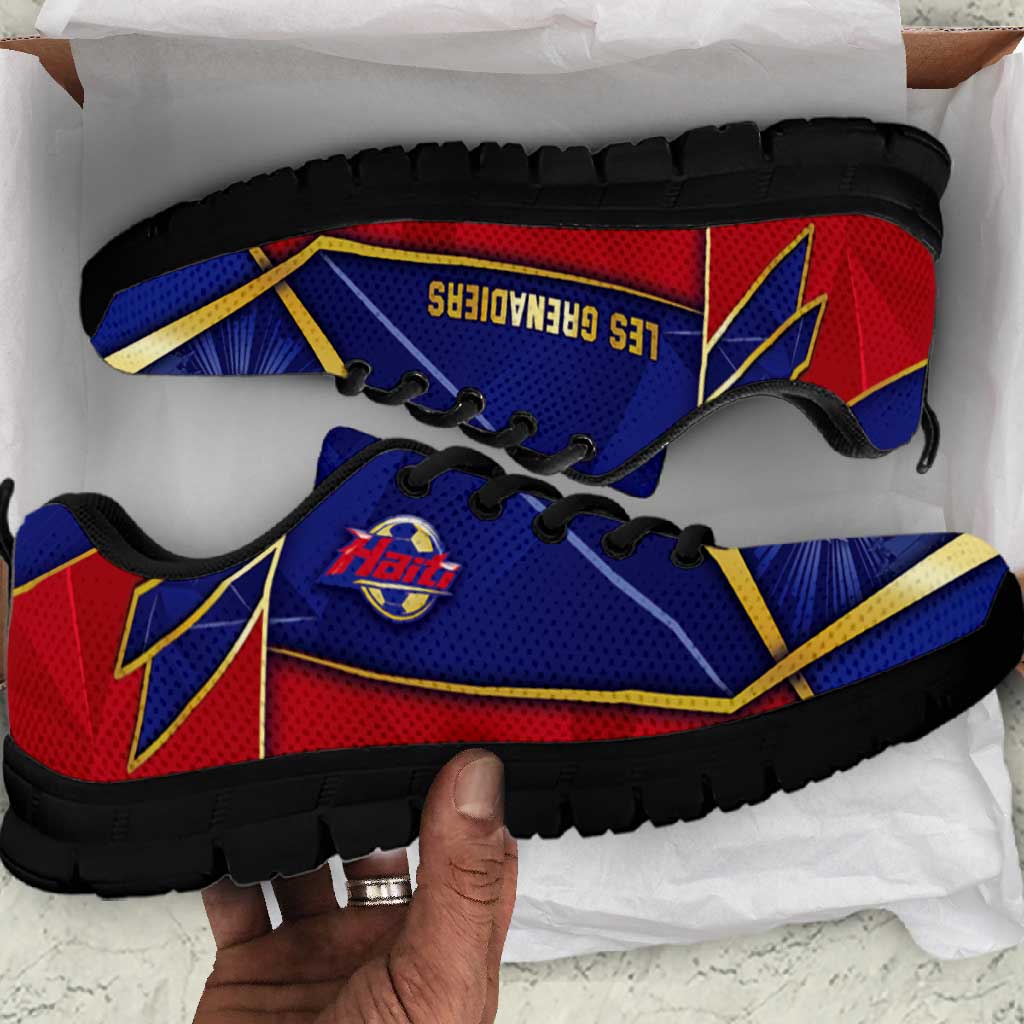 Afro-Haitians Football Sneakers Haitian Palm Tree Unique Style