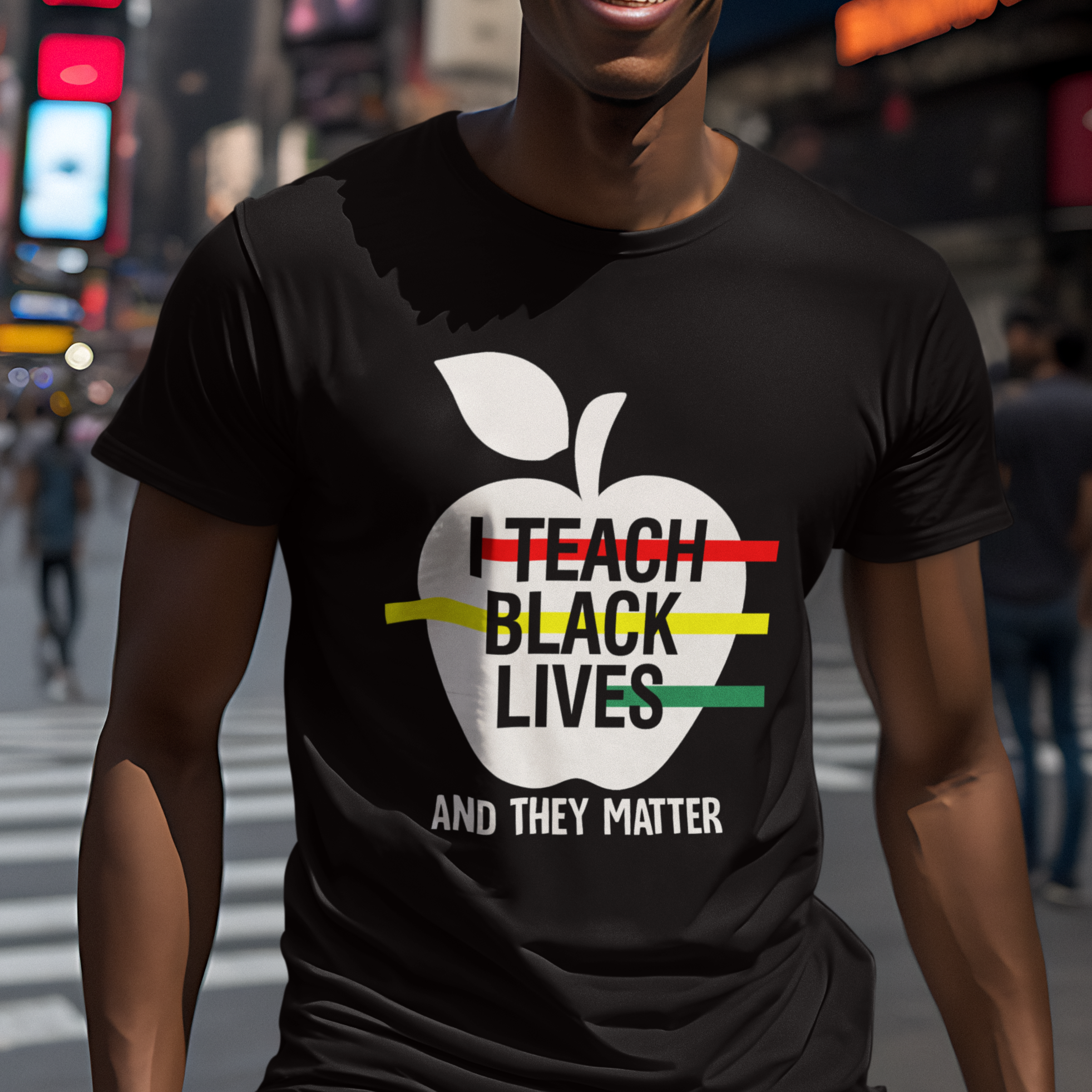 Black History Month T Shirt I Teach Black Lives And They Matter Black - Wonder Print Shop