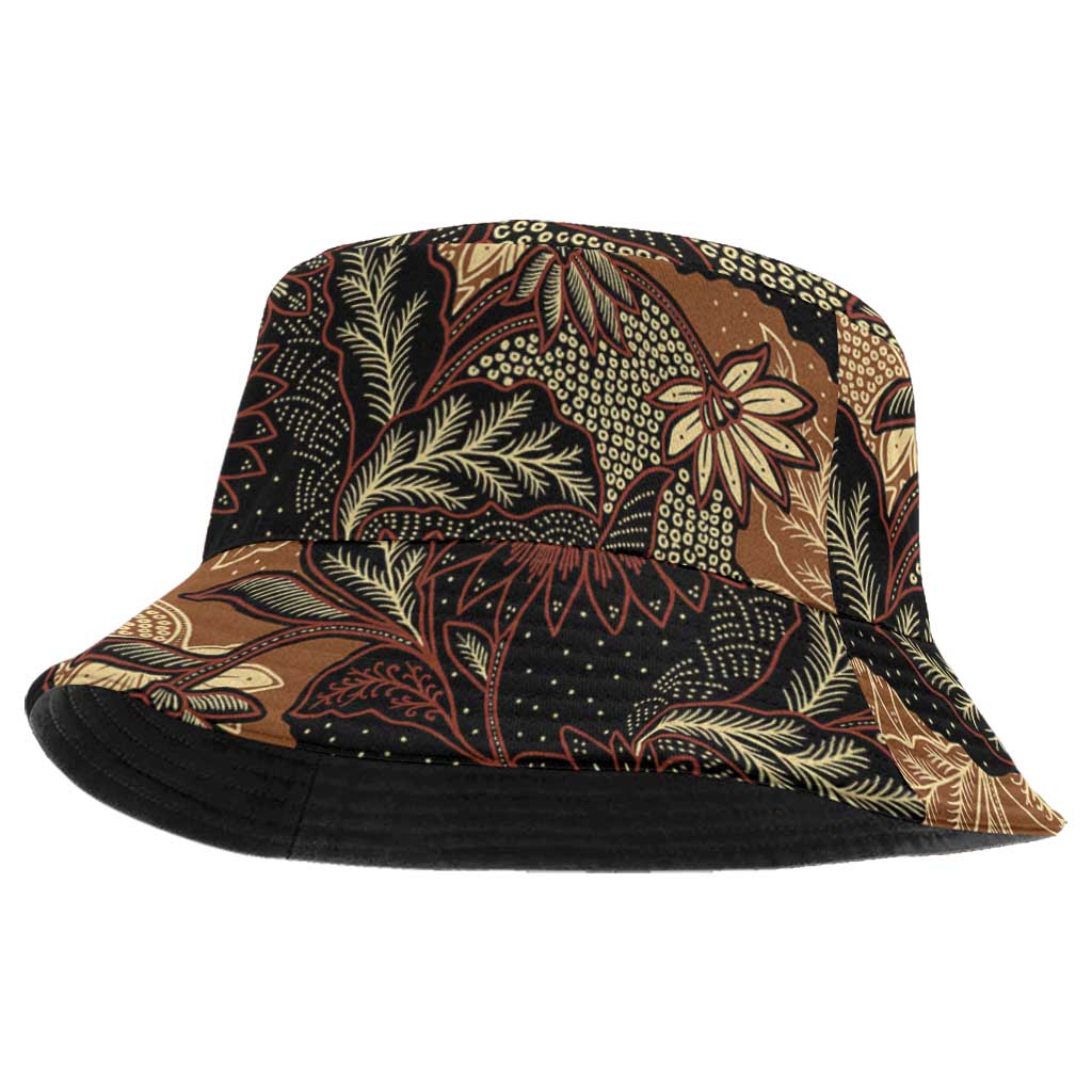 Batik Pedalaman Semen Lereng Style Bucket Hat Indonesian Traditional Pattern