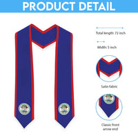 Belize Graduation Stole Flag Style