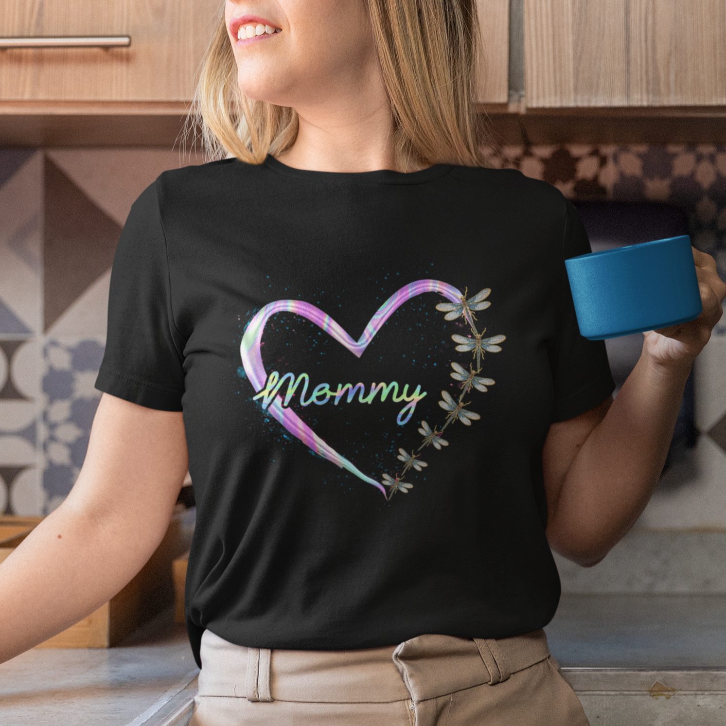 Dragonfly Shirt for Mom, Mother's Day Gift, Mommy Best Mom Ever Dragonfly T-Shirt for Women, Dragonfly Gifts for Mom, Dragonfly Lover T Shirt For Women - Wonder Print Shop