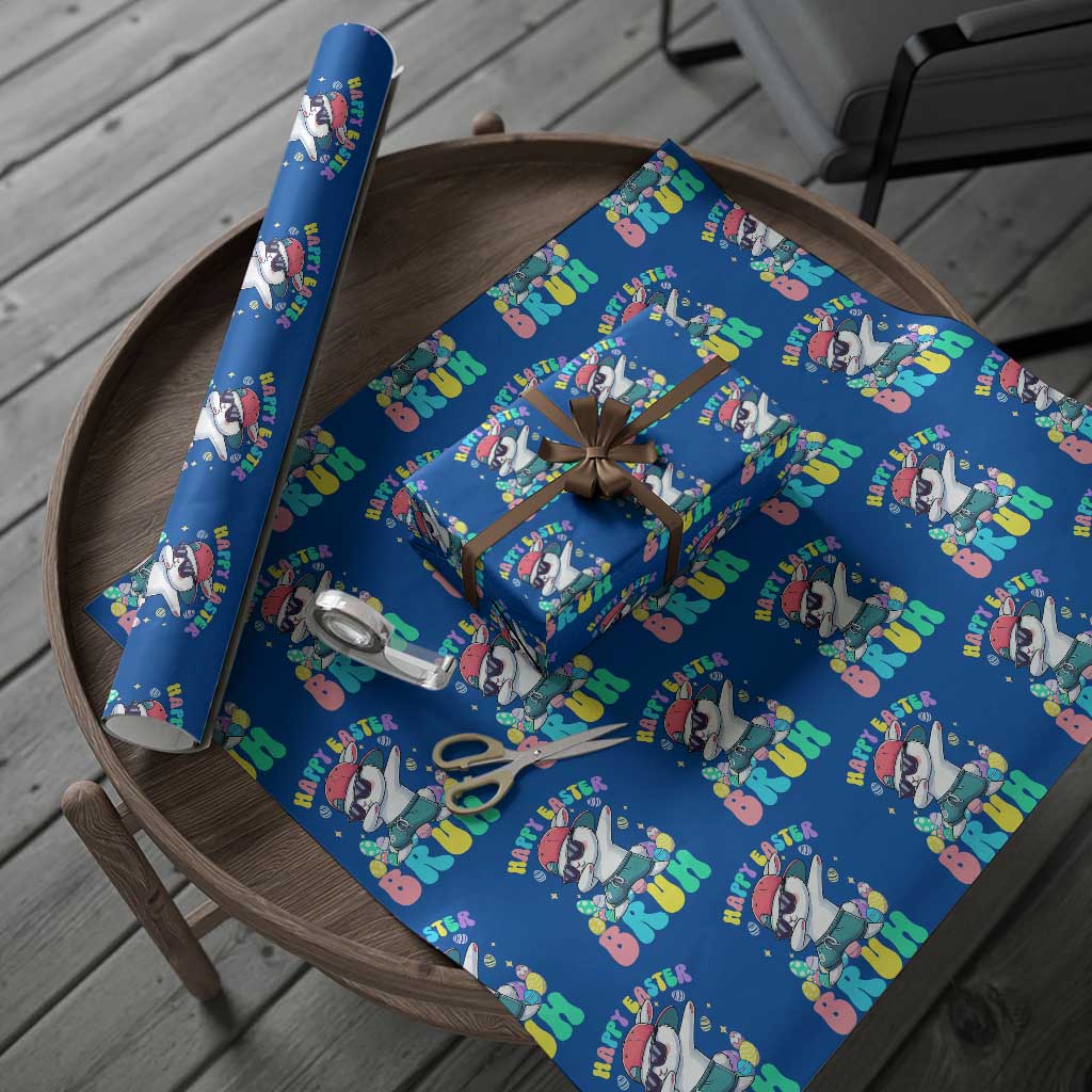 Bruh Easter Wrapping Paper Roll Funny Bunny Dab Rabbit Dance - Wonder Print Shop