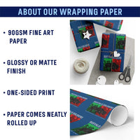 Buffalo Soldiers Wrapping Paper Roll 9th and 10th Cavalry Afro African American Heros - Wonder Print Shop