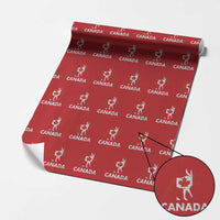 Canada Moose Maple Leaf Wrapping Paper Roll Canadian Pride