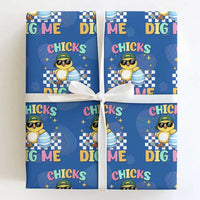 Chicks Dig Me Wrapping Paper Roll Funny Easter Chick