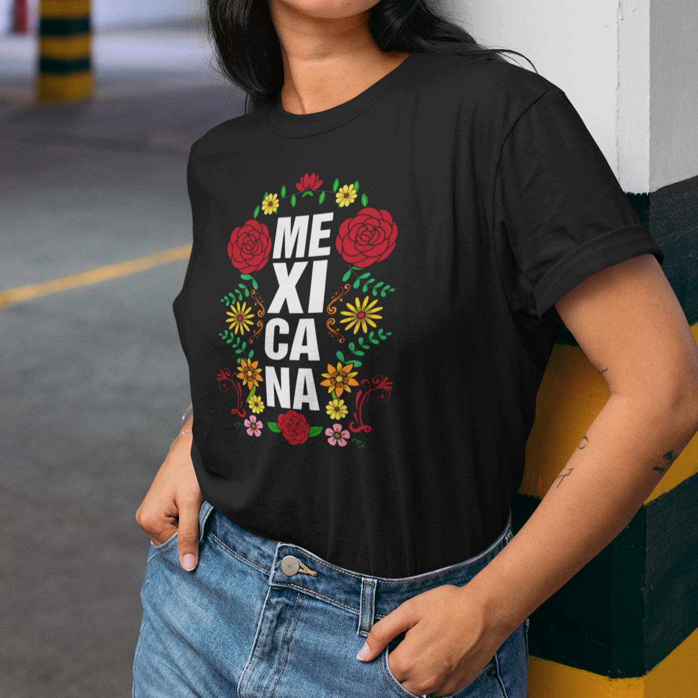 Hispanic Heritage Month Mexico T Shirt Mexicana Flowers Mexican Pride TS02