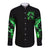 Reaper Skull Long Sleeve Button Shirt That Which Does Not Kill Me Should Run - Wonder Print Shop