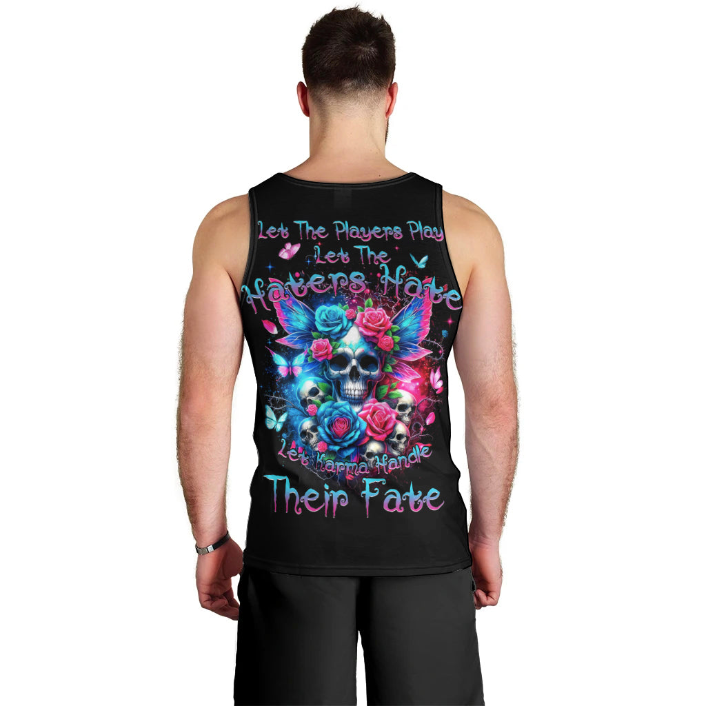 Fairy Skull Men Tank Top Let Karma Handle Their Fate - Wonder Print Shop