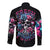 Rose Skull Long Sleeve Button Shirt Fresh Out Of Fucks - Wonder Print Shop