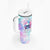 Flower Skull Tumbler With Handle I'm Not Anti-Social I'm Just Not User Friendly