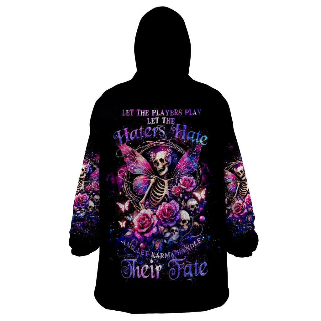 Fairy Skull Wearable Blanket Hoodie Let Karma Handle Their Fate - Wonder Print Shop