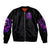 Reaper Skull Sleeve Zip Bomber Jacket I'm Not Ant-Social I'm Just Not User Friendly