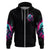 Witch Skull Zip Hoodie The Good Girl In Me Got Tired Of The Bullshit - Wonder Print Shop