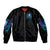 Angel Skull Sleeve Zip Bomber Jacket I'm Not Ant-Social I'm Just Not User Friendly