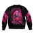 Witch Skull Sleeve Zip Bomber Jacket I'm Not Ant-Social I'm Just Not User Friendly