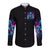 Witch Skull Long Sleeve Button Shirt I Have 3 Sides And The Side You Never Want To See - Wonder Print Shop