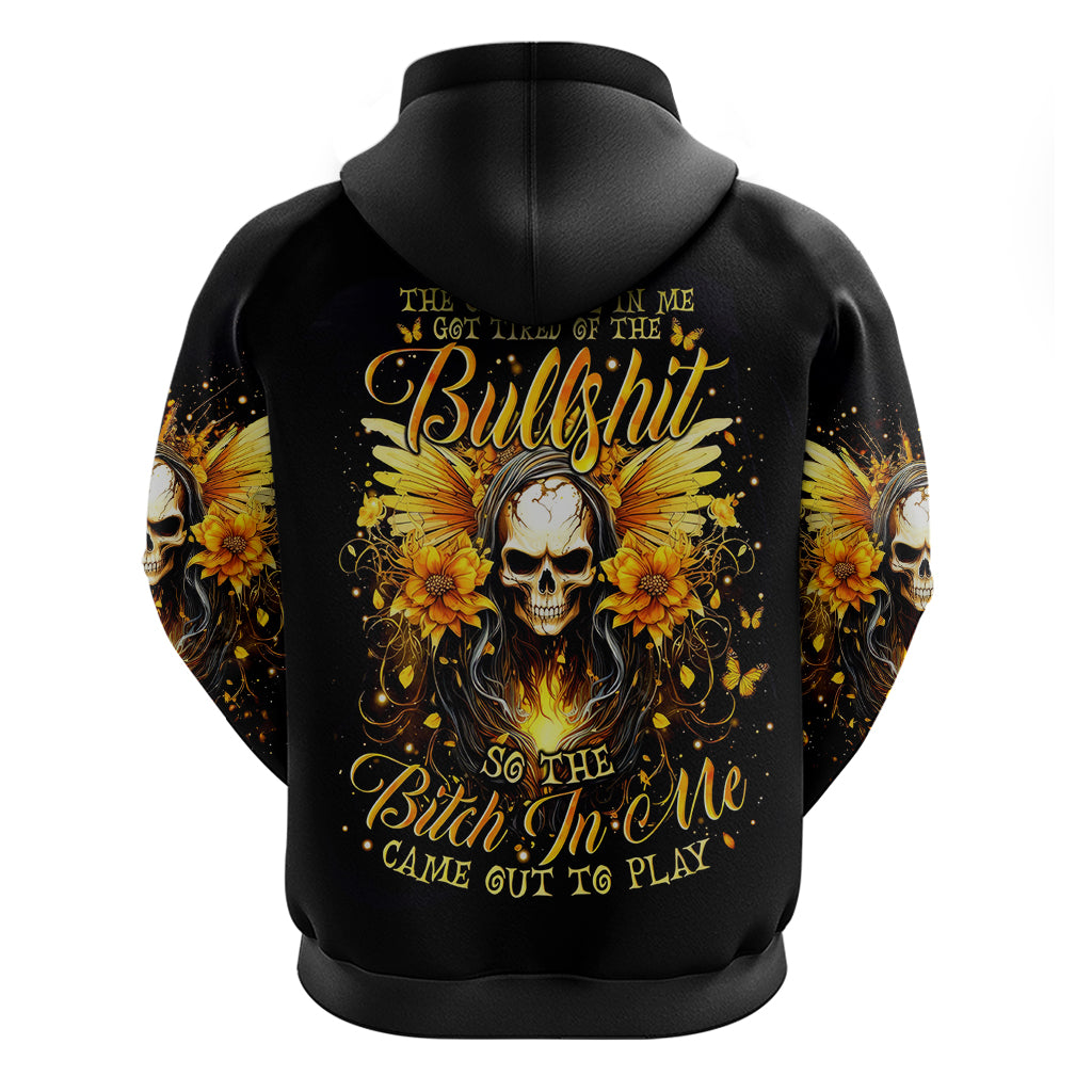 Fairy Skull Zip Hoodie The Good Girl In Me Got Tired Of The Bullshit