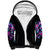 Flower Skull Sherpa Hoodie Stuck Between IDK IDC - Wonder Print Shop