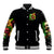 Rose Skull Baseball Jacket Stuck Between IDK IDC - Wonder Print Shop