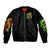 Rose Skull Bomber Jacket Stuck Between IDK IDC - Wonder Print Shop