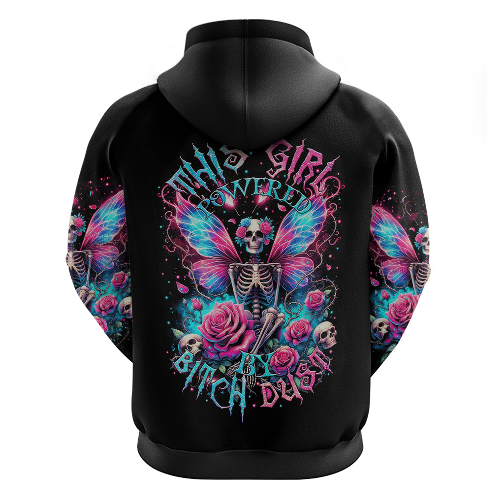 Fairy Skull Hoodie This Girl Powered By Bitch Dust - Wonder Print Shop