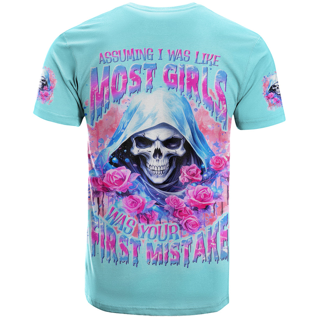 Witch Skull T Shirt Assuming Was Like Most Girls Was Your First Mistake - Wonder Print Shop