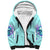 Flower Skull Sherpa Hoodie I'm A Bitch With A Low Bullshiit Tolrange Don't Try Me - Wonder Print Shop