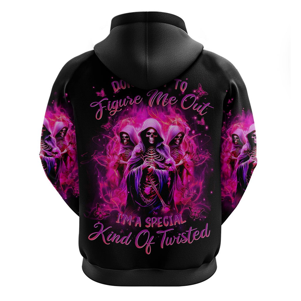 Witch Skull Hoodie Don't Try To Figure Me Out I'm A Special Kind Of Twisted - Wonder Print Shop