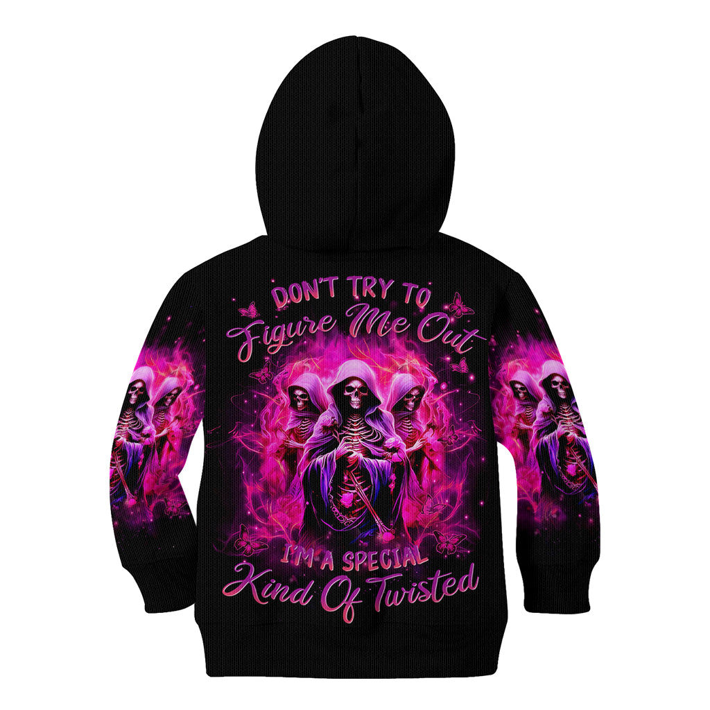 Witch Skull Kid Hoodie Don't Try To Figure Me Out I'm A Special Kind Of Twisted - Wonder Print Shop