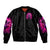 Witch Skull Sleeve Zip Bomber Jacket Don't Try To Figure Me Out I'm A Special Kind Of Twisted