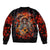 Day of Dead Skull Bomber Jacket Sugar Skull Band Skeleton - Wonder Print Shop