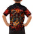 Day of Dead Skull Family Matching Short Sleeve Bodycon Dress and Hawaiian Shirt Sugar Skull Band Skeleton - Wonder Print Shop