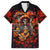 Day of Dead Skull Hawaiian Shirt Sugar Skull Band Skeleton - Wonder Print Shop