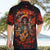Day of Dead Skull Hawaiian Shirt Sugar Skull Band Skeleton - Wonder Print Shop
