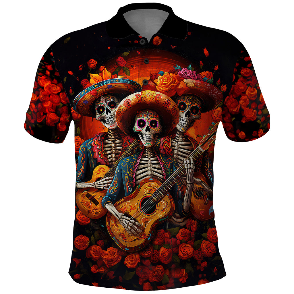 day-of-dead-skull-polo-shirt-sugar-skull-band-skeleton