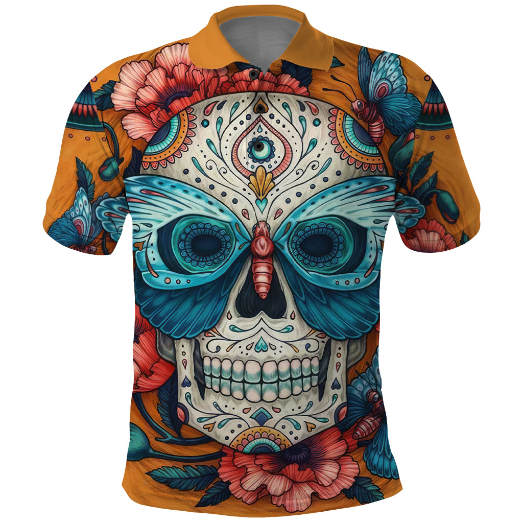 day-of-dead-skull-polo-shirt-sugar-skull-butterfly