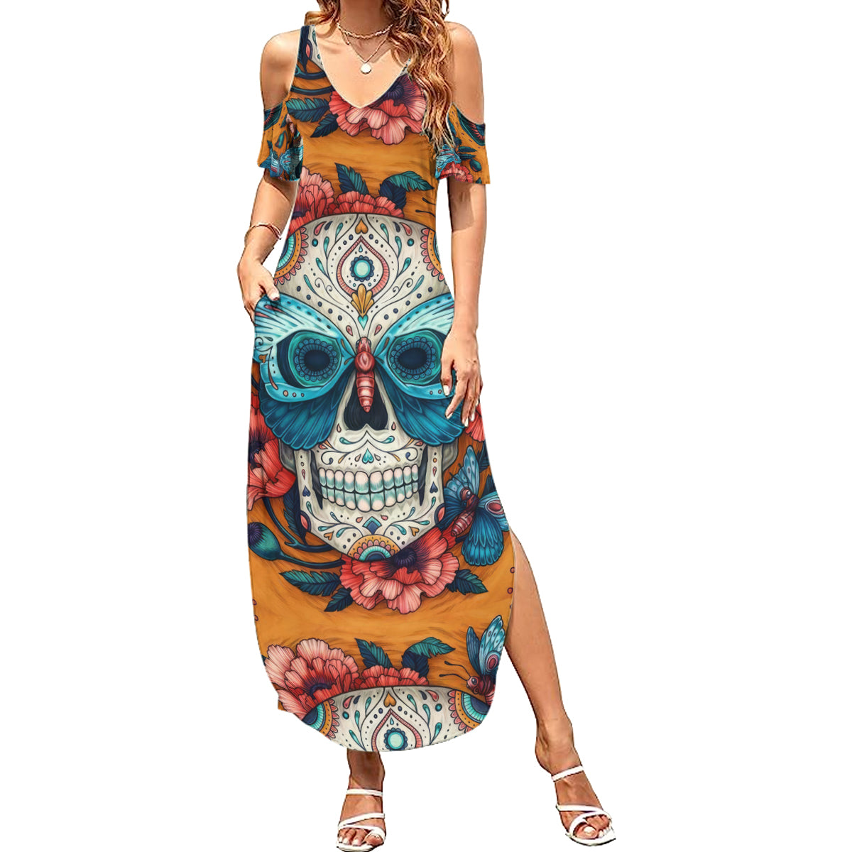 day-of-dead-skull-summer-maxi-dress-sugar-skull-butterfly