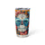 Day of Dead Skull Tumbler Cup Sugar Skull Butterfly - Wonder Print Shop